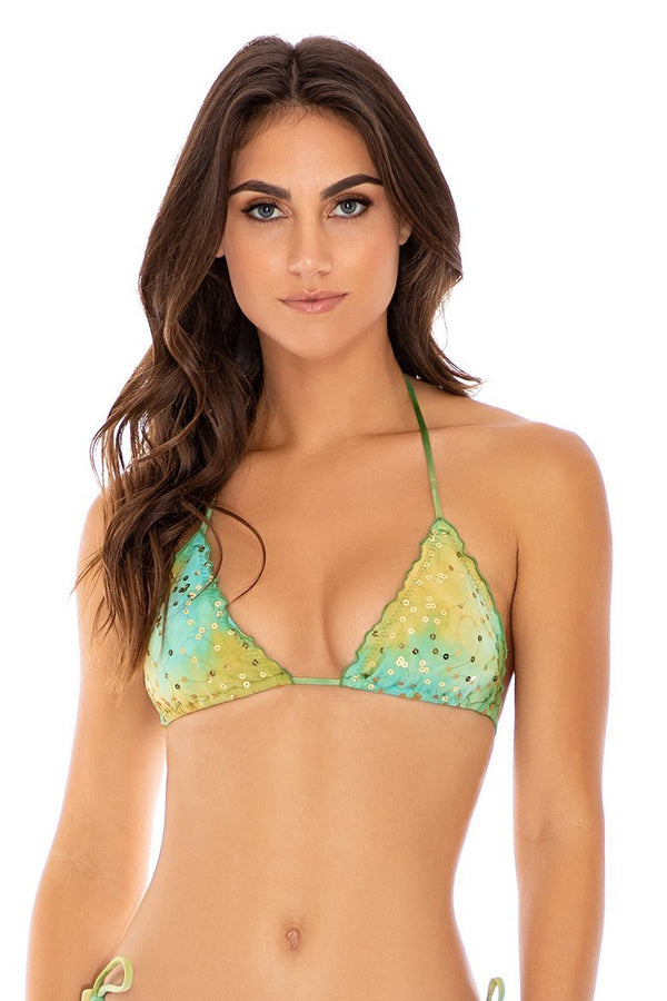 Luli Fama Off Duty Mermaid Triangle top